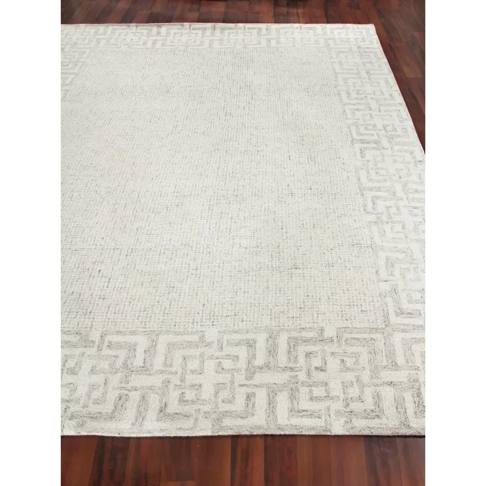 Abigail Sample Patterned Rug - Cream, Wool