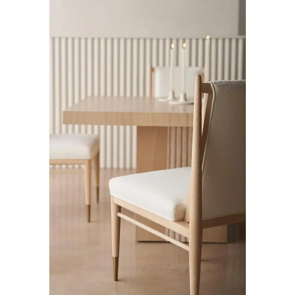 Abrielle Dining Side Chair - Sun Drenched, Boucle