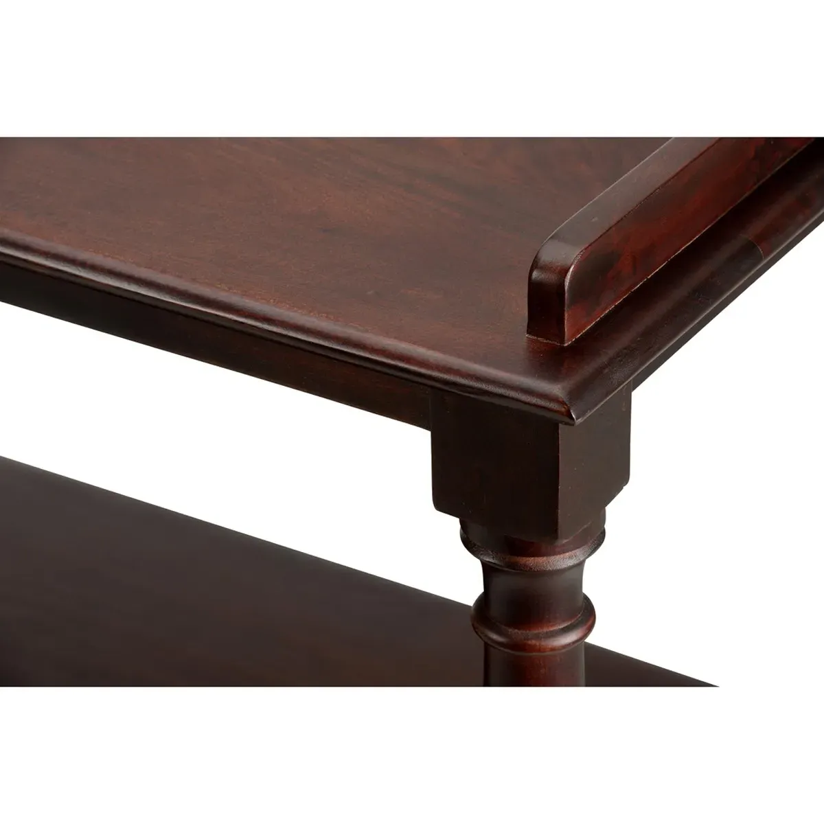 Achard Bar Cart with Casters - Dark Brown, Mango Wood