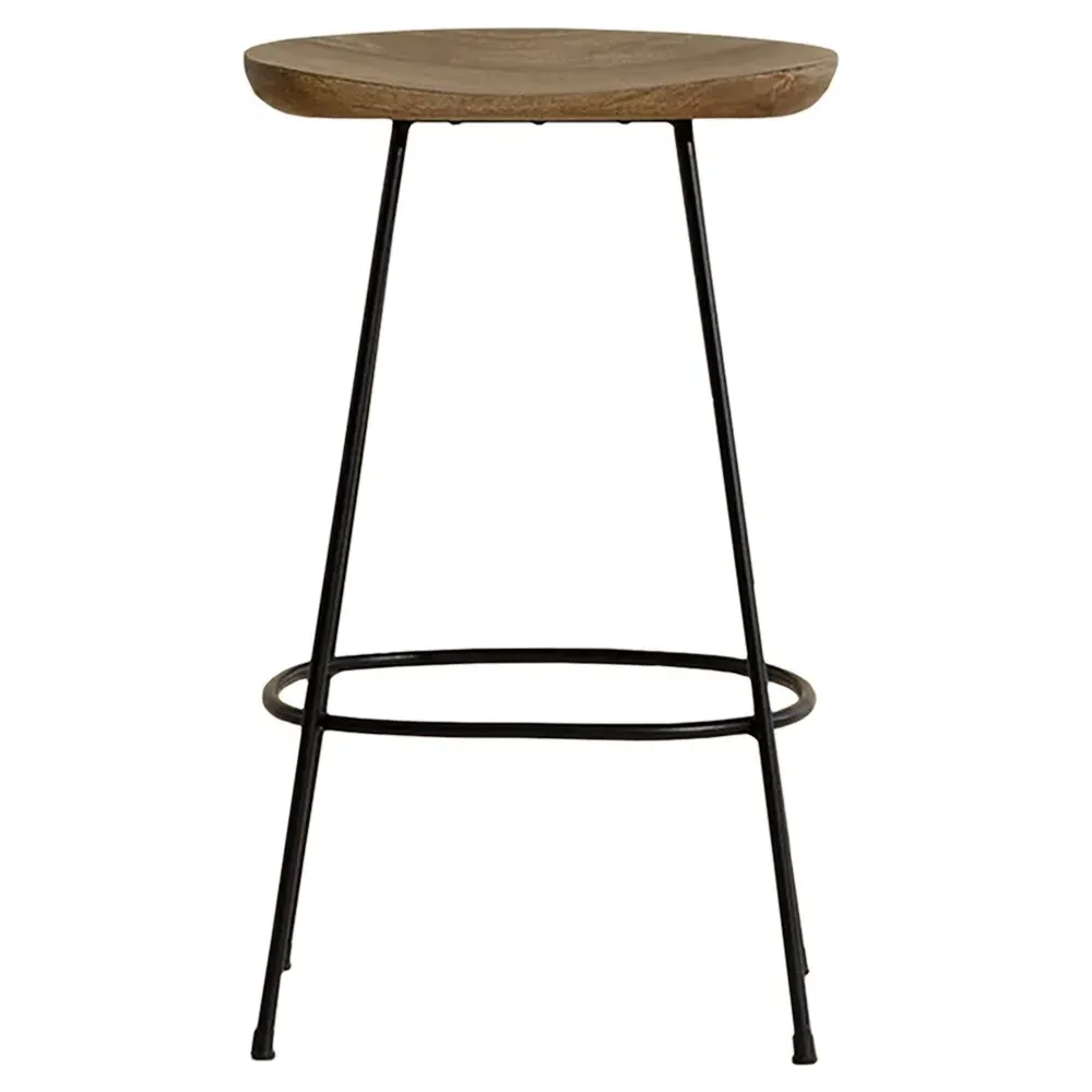 Achna Counter Stool - Brown, Mango Wood image