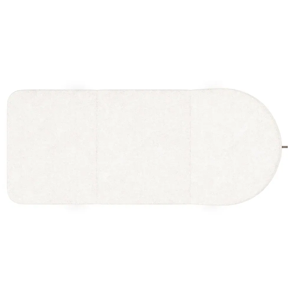 Adalyn Upholstered Chaise - White, Walnut Wood