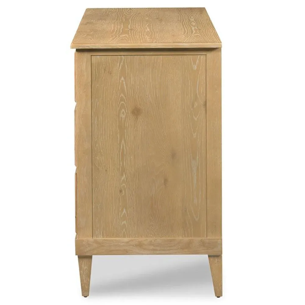 Adams Bachelor Chest Dresser - Limewash Brown, Oak