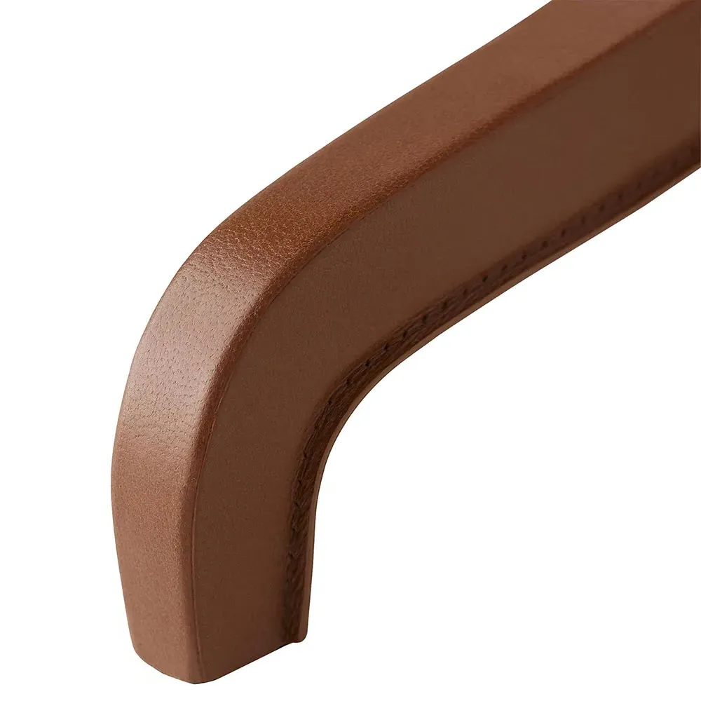 Addison Adjustable Drink Table - Cognac, Brass