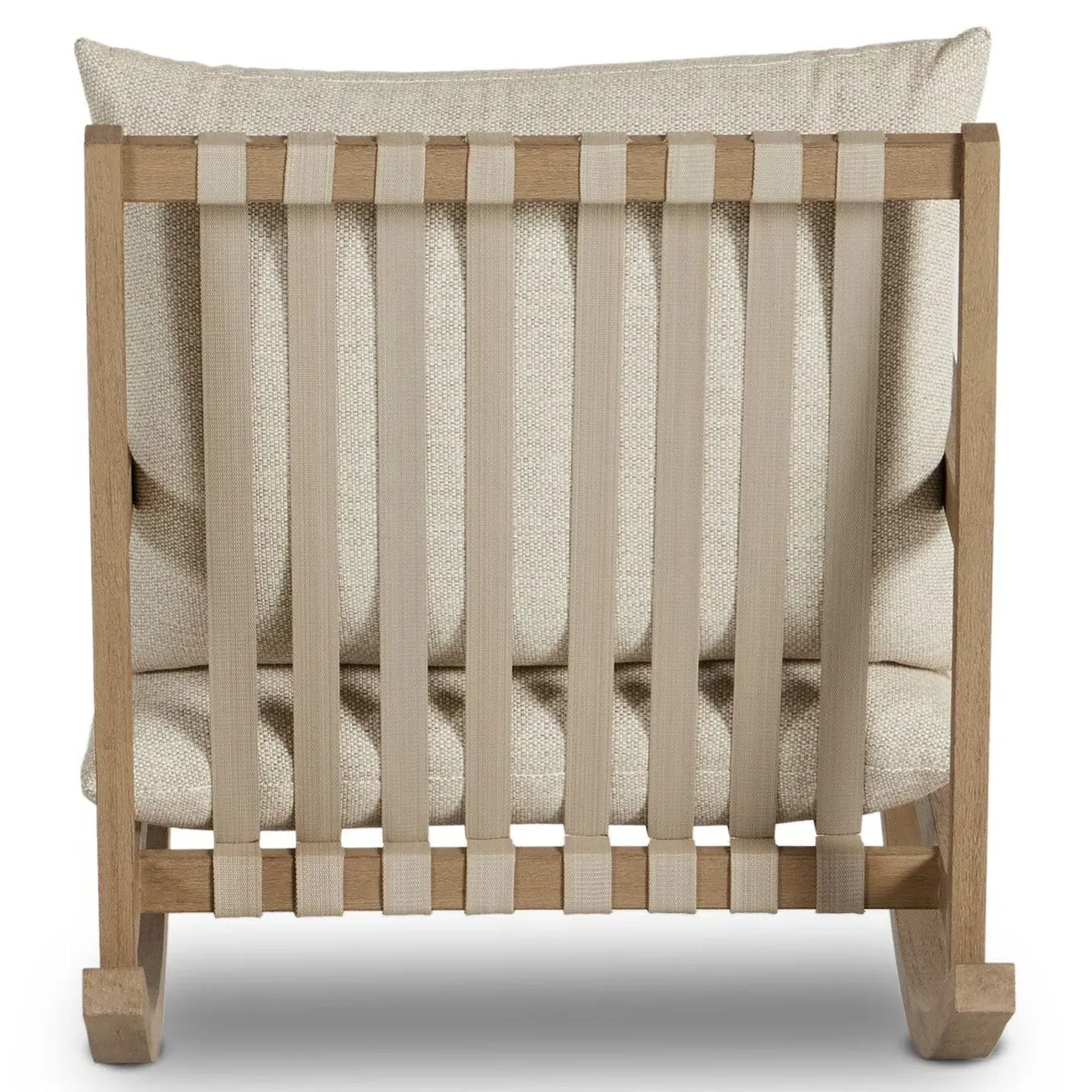 Addison Outdoor Rocking Chair - Beige, Teak Wood