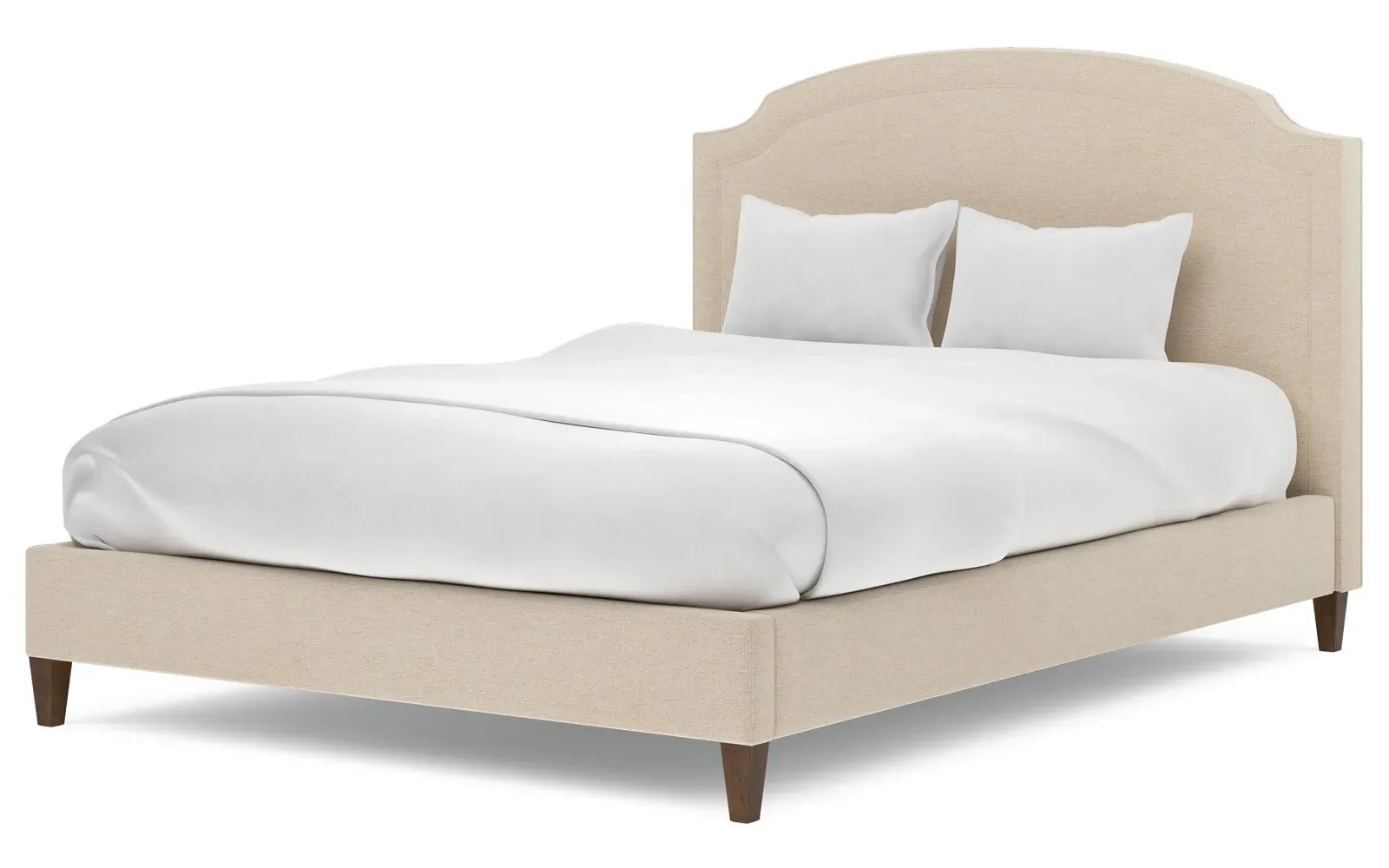 Addyson Cal King Size Bed Frame - Parchment
