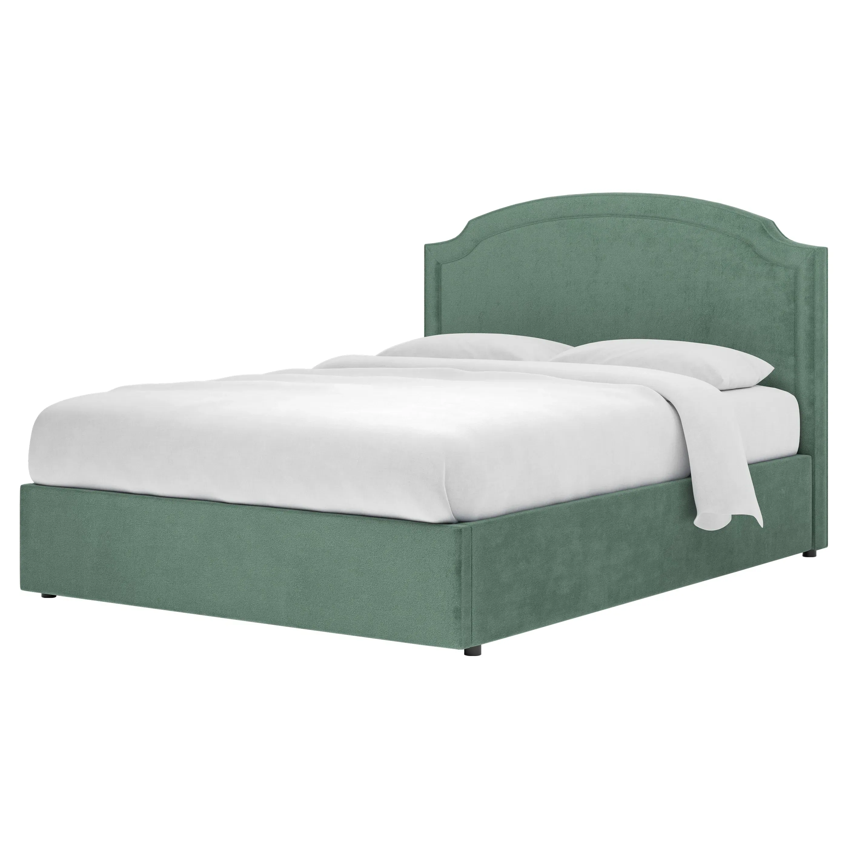 Addyson Cal King Storage Bed - Stone Pine, Velvet