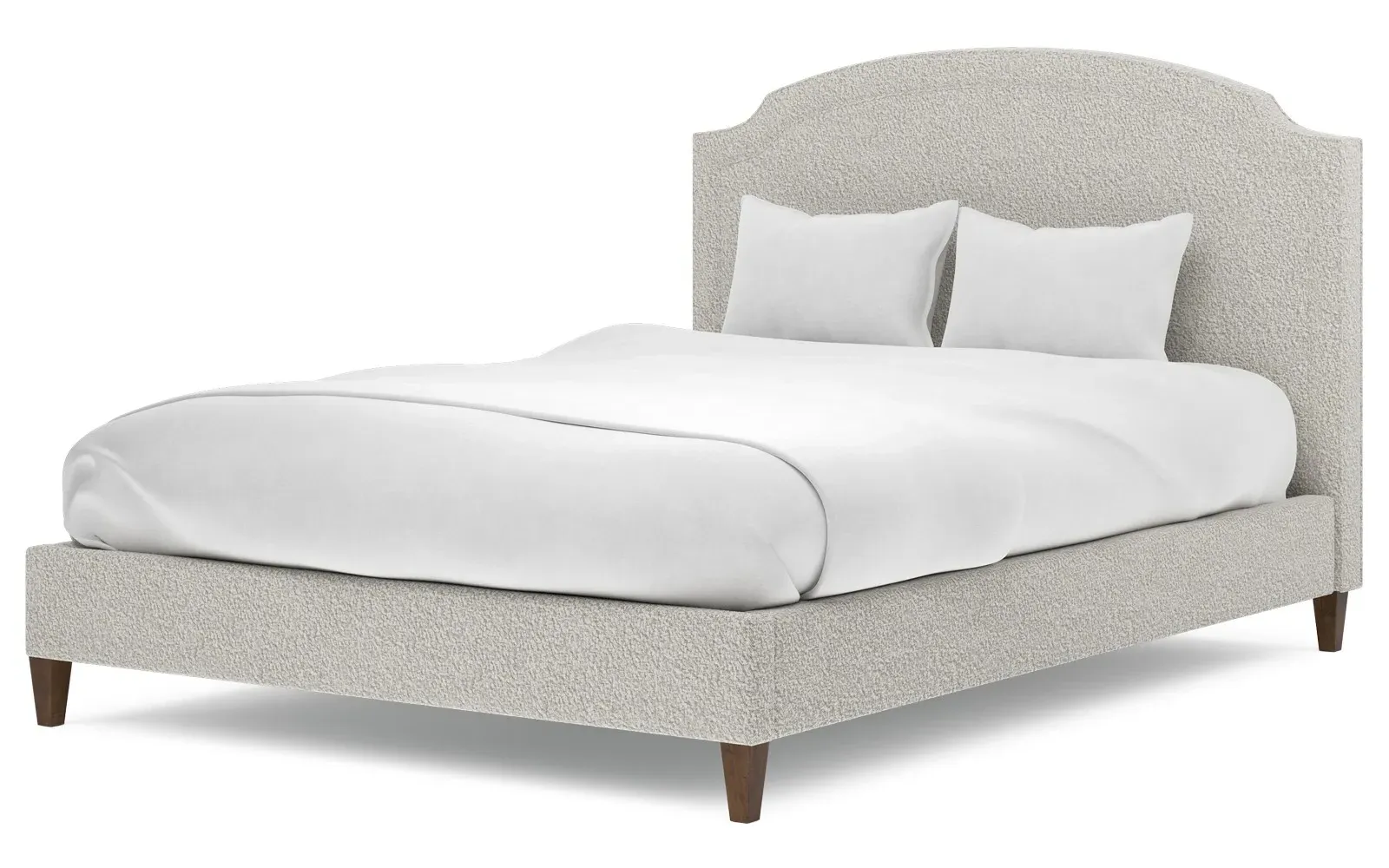 Addyson Full Size Bed Frame - Cloud Grey, Bouclé