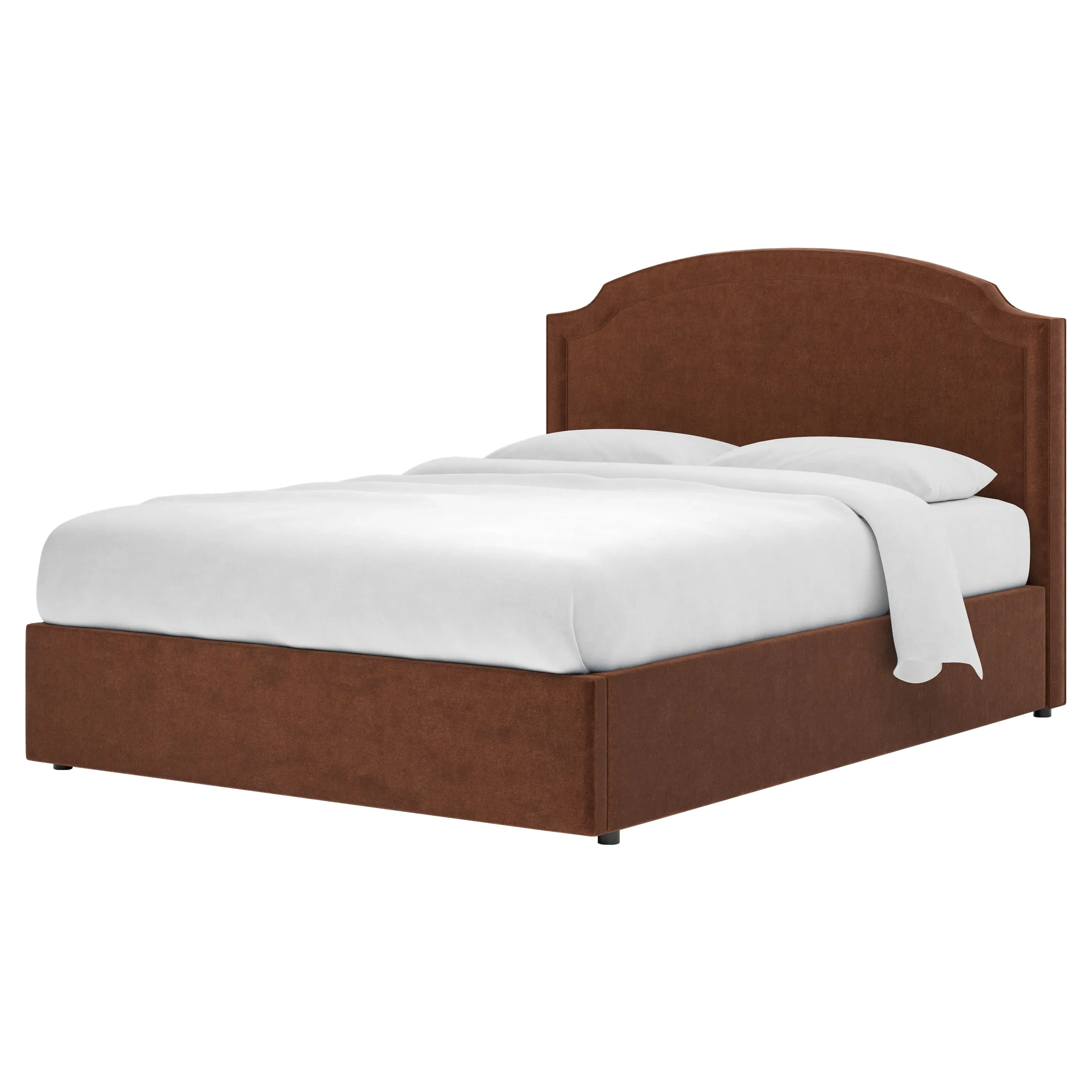 Addyson Full Storage Bed - Chocolate Mousse, Velvet