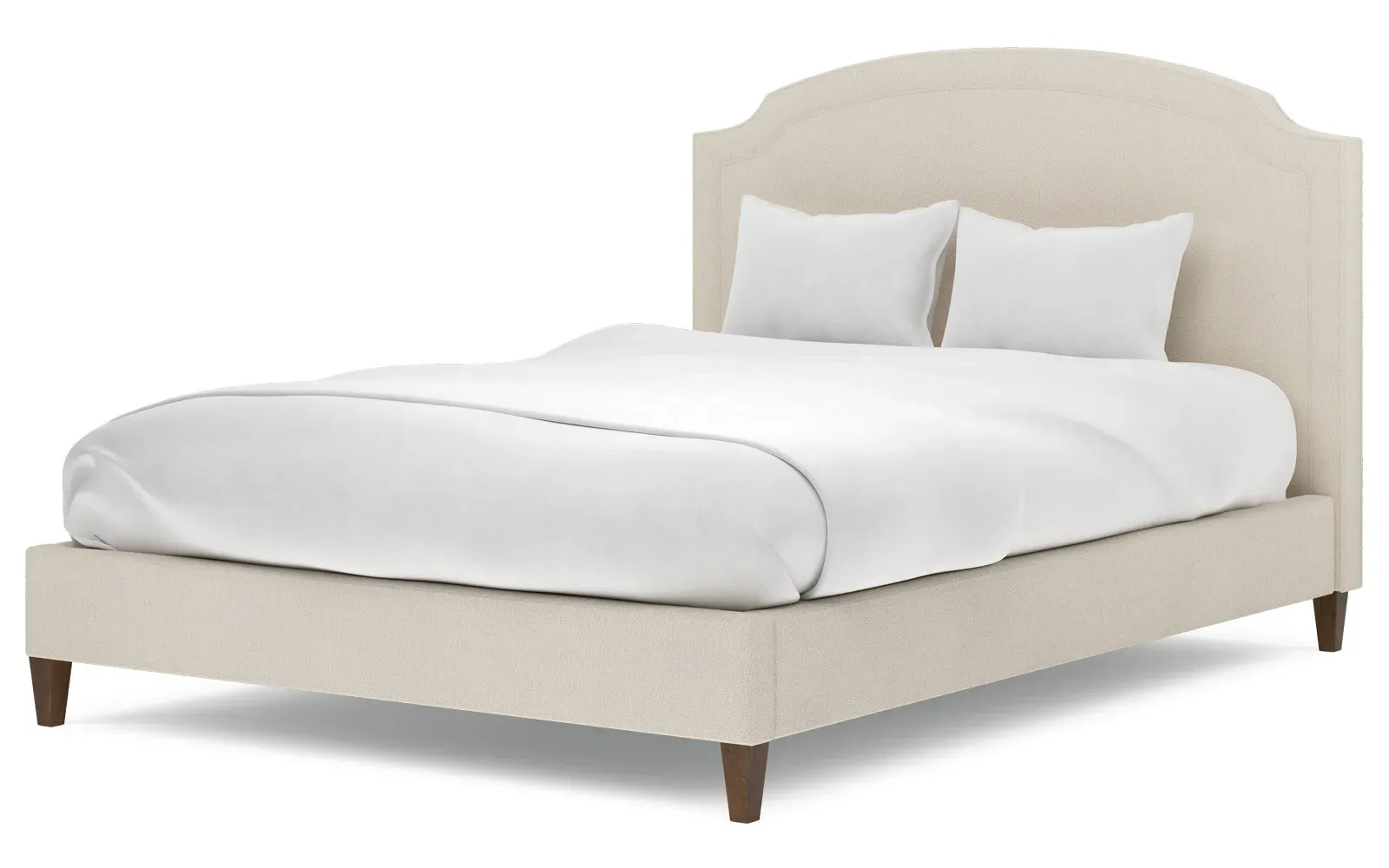 Addyson King Size Bed - Coconut Cream