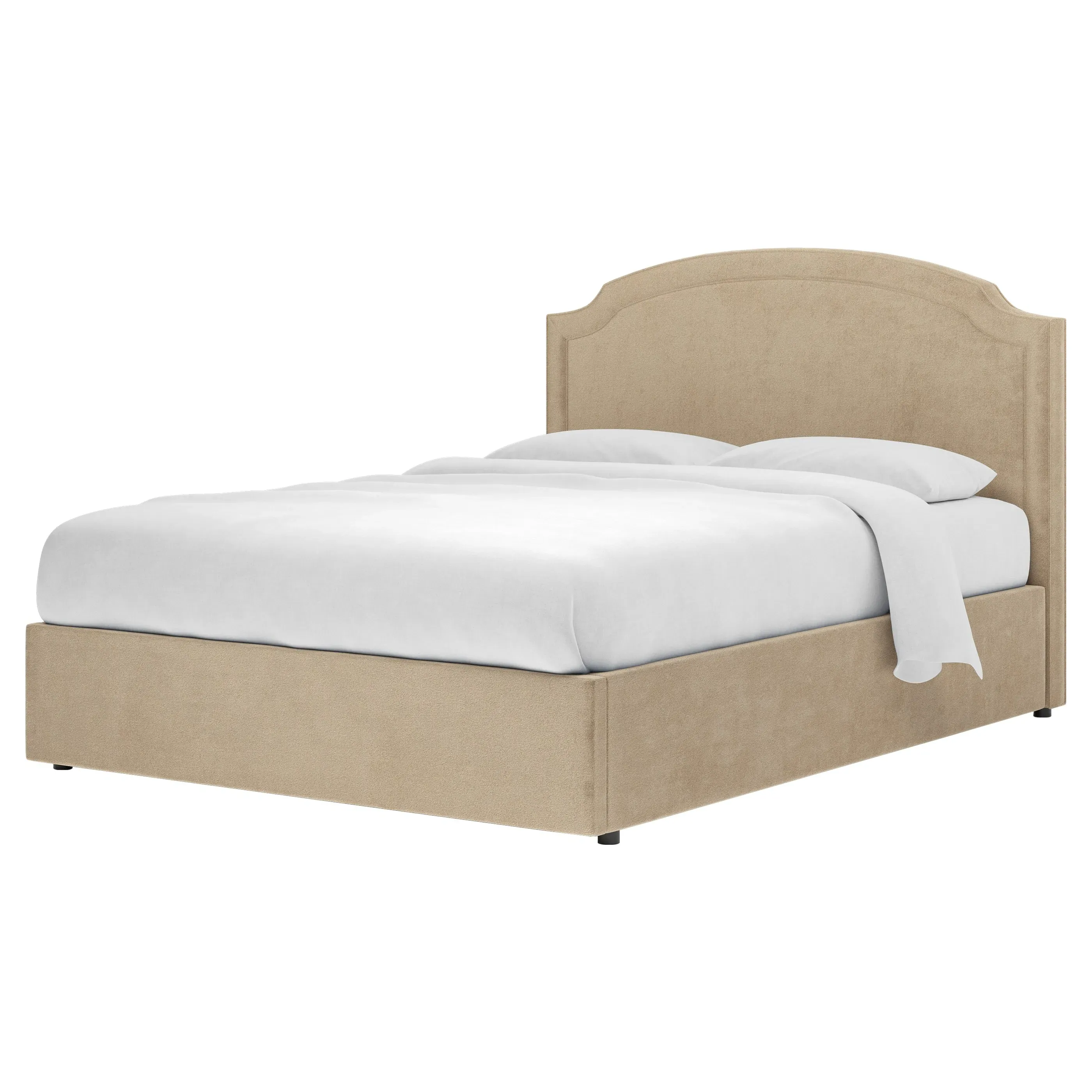 Addyson King Storage Bed - Champagne, Velvet