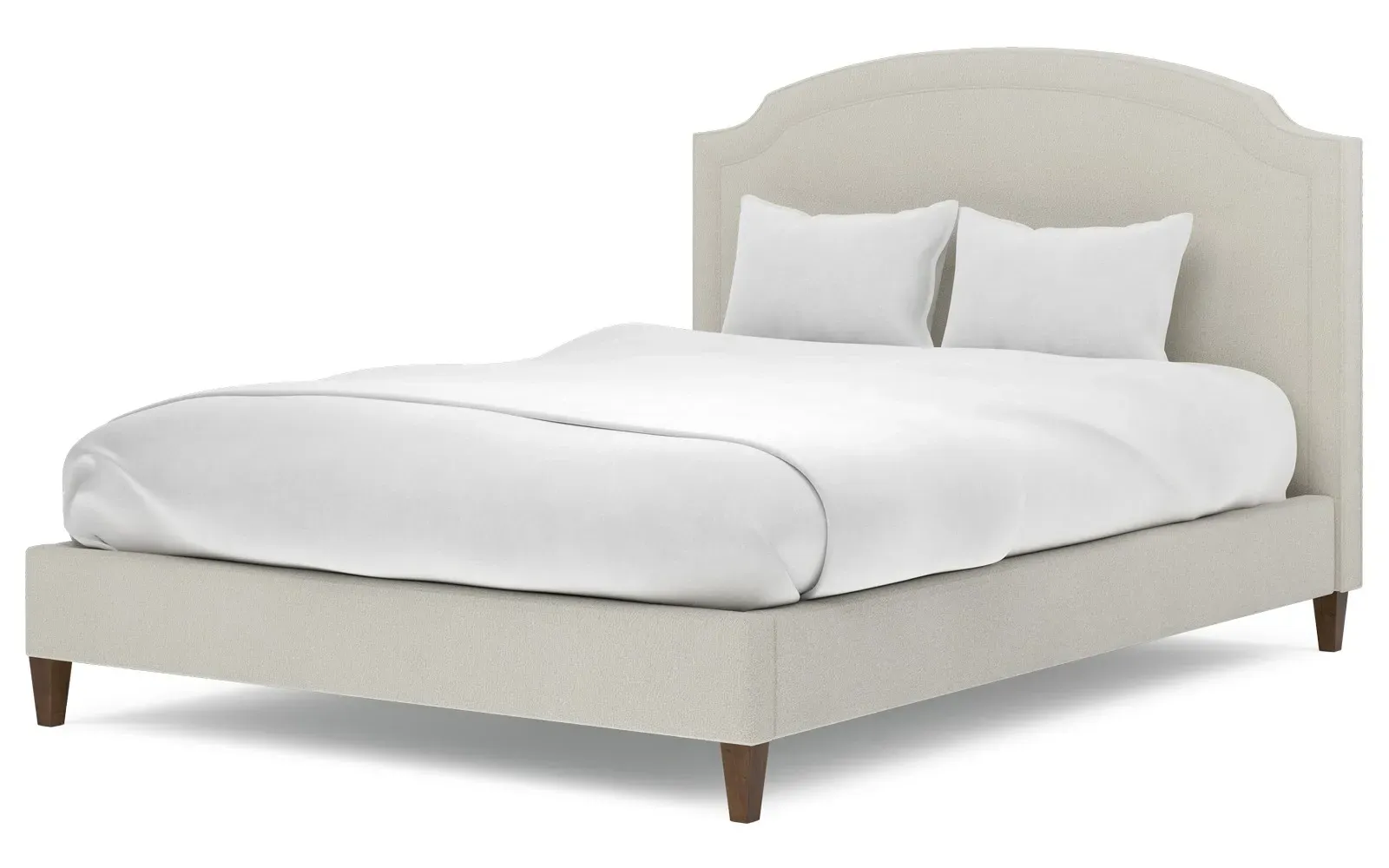 Addyson Queen Size Bed - Grey Pearl