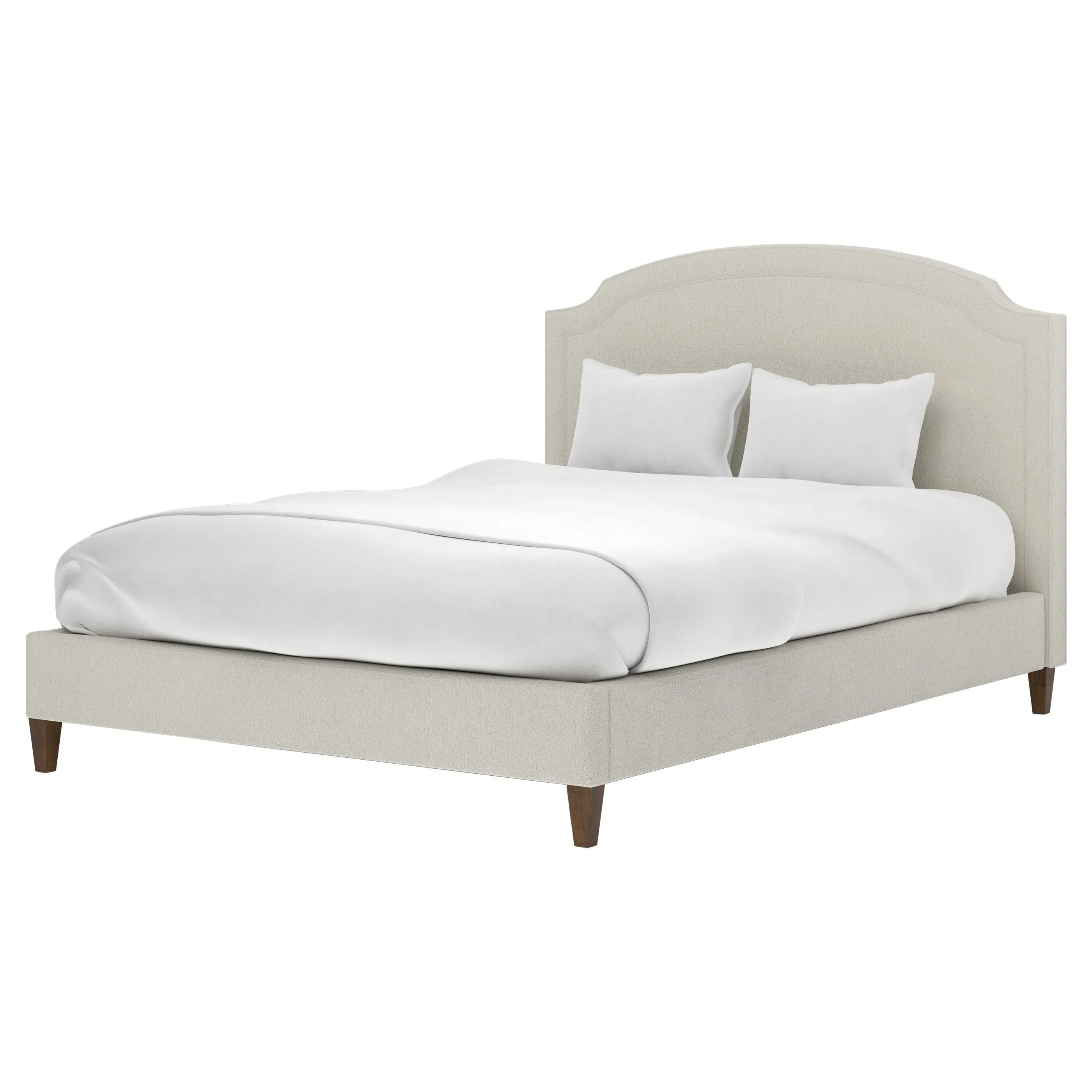 Addyson Queen Size Bed - Grey Pearl