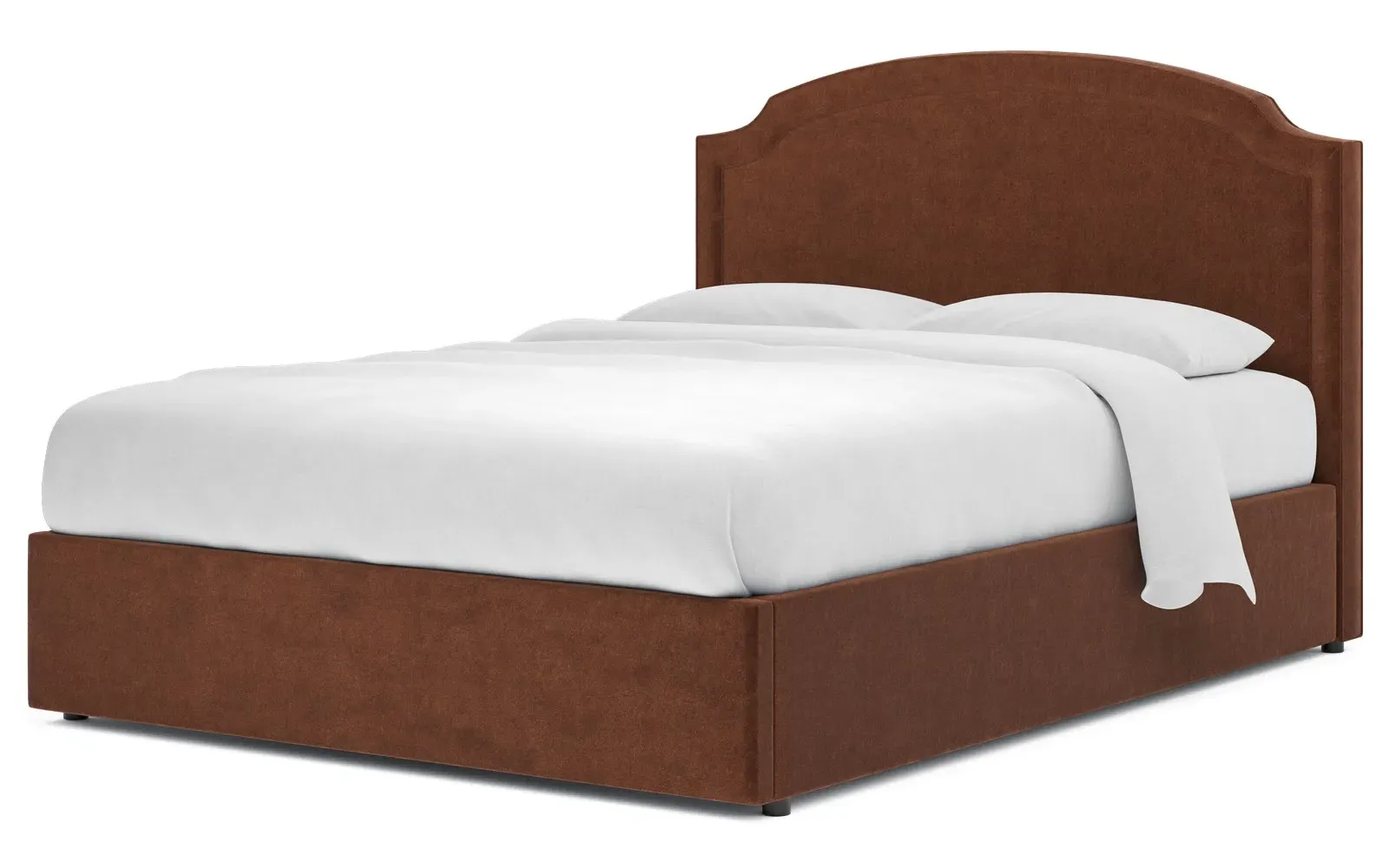 Addyson Twin Storage Bed - Chocolate Mousse, Velvet