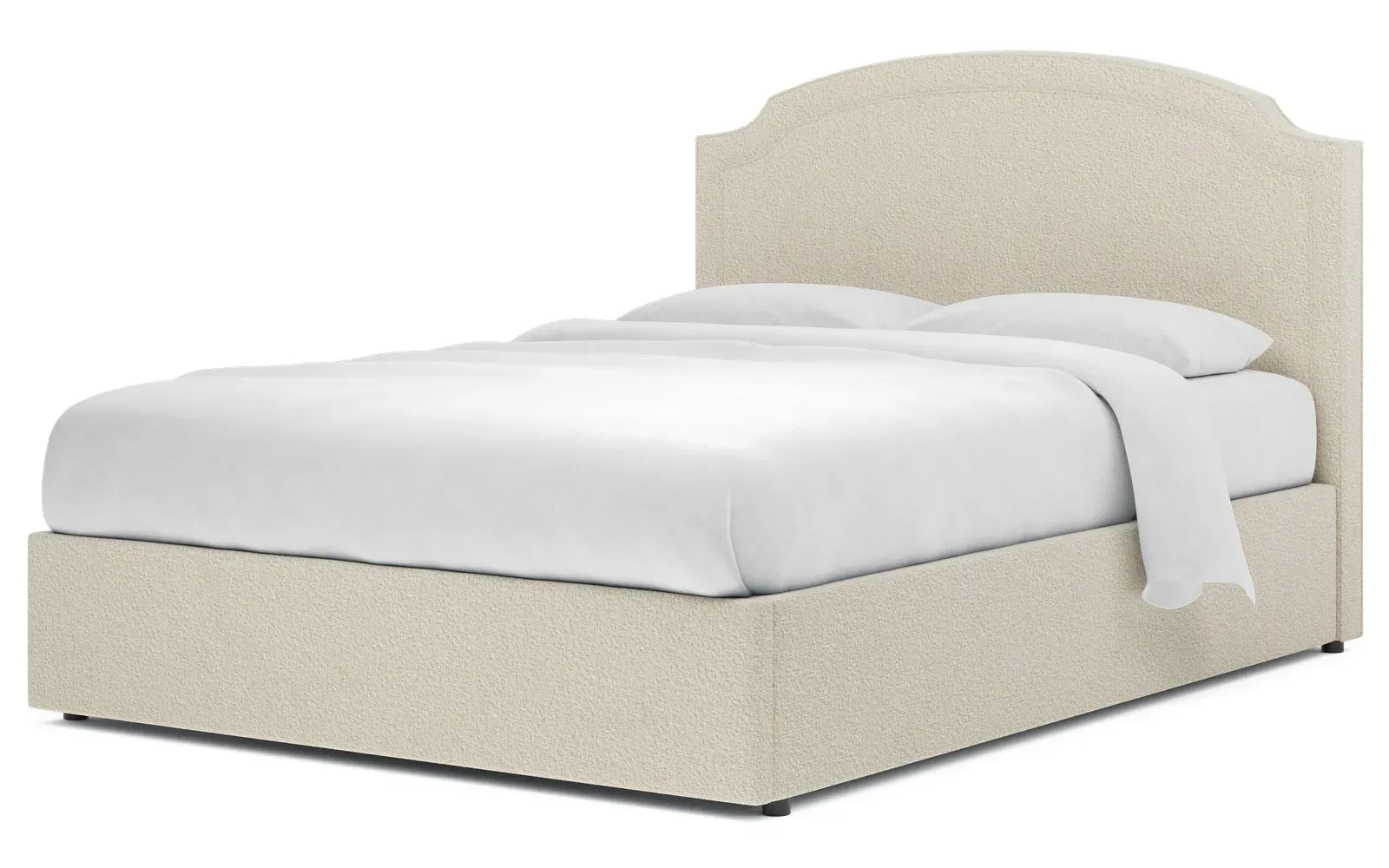Addyson Twin Storage Bed - Whipped Cream, Bouclé
