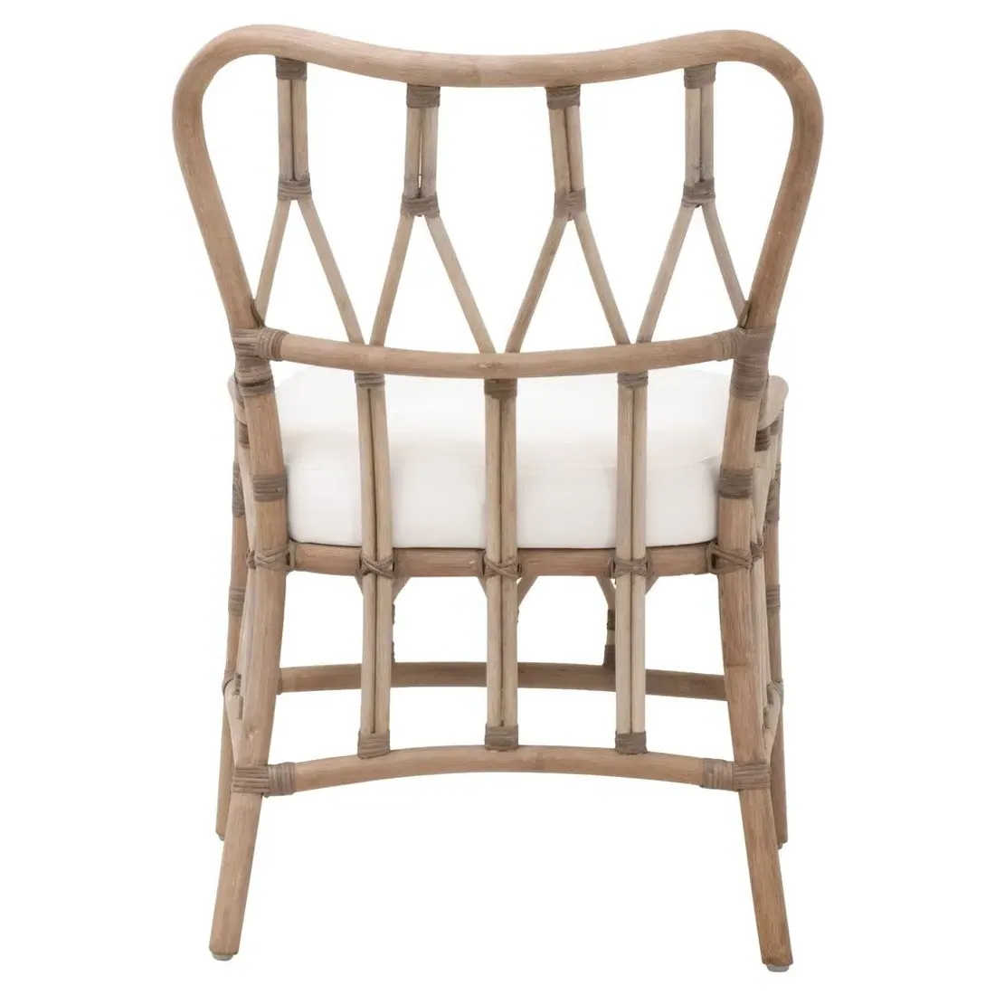 Adelaide Dining Arm Chair Set of 2 - Grey, Rattan
