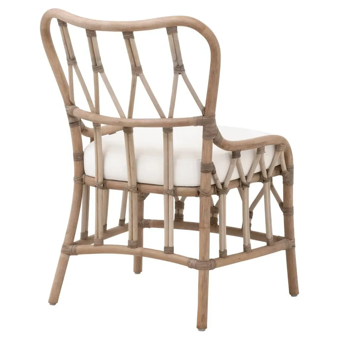 Adelaide Dining Arm Chair Set of 2 - Grey, Rattan