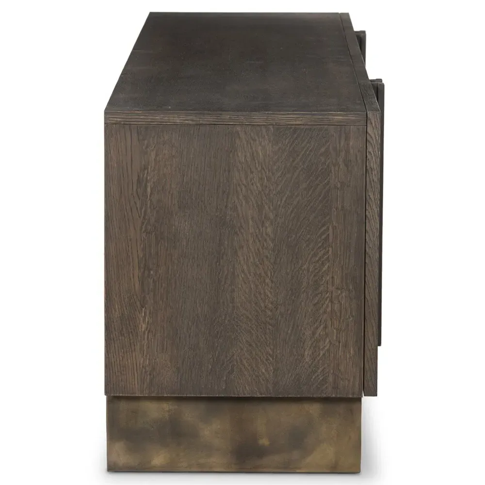 Adelaide Media Console - Brown, Oak