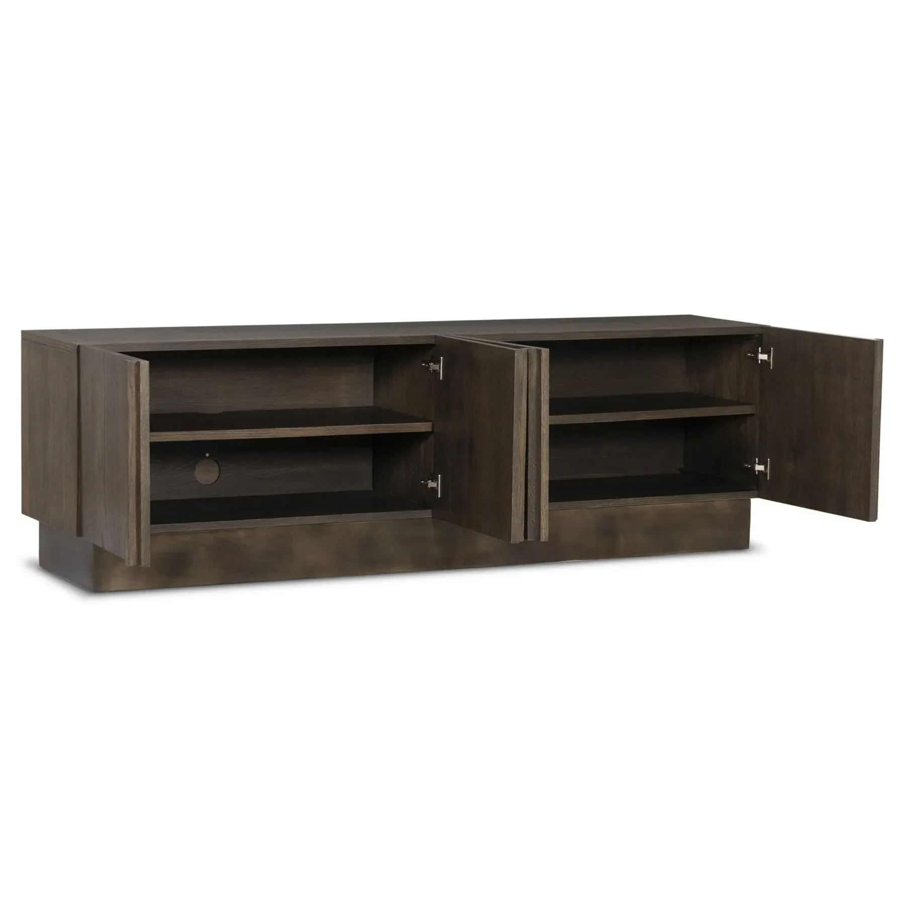 Adelaide Media Console - Brown, Oak