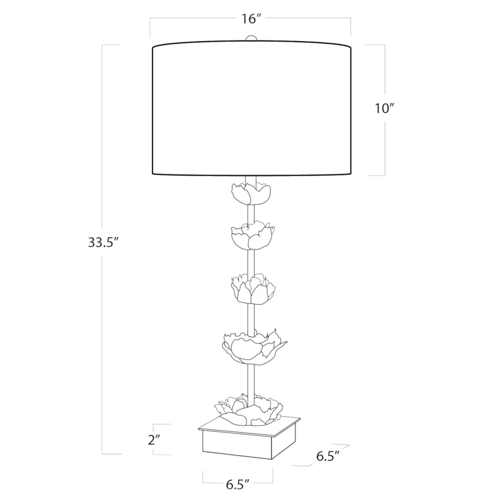 Adeline Table Lamp - Gold, Steel