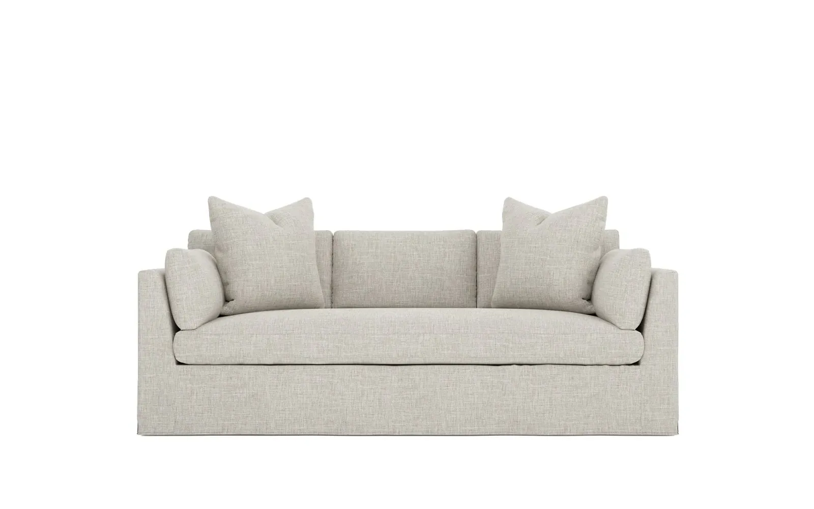 Adelle 3-Seater Slipcovered Sofa - Fog