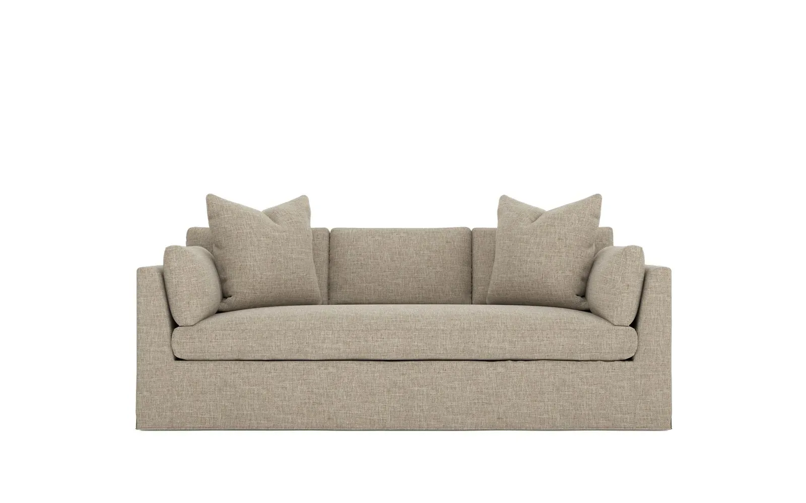 Adelle 3-Seater Slipcovered Sofa - Sand