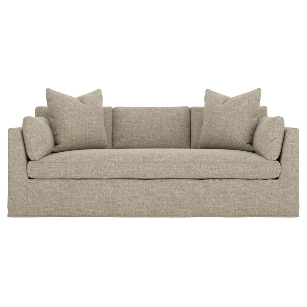 Adelle 3-Seater Slipcovered Sofa - Sand