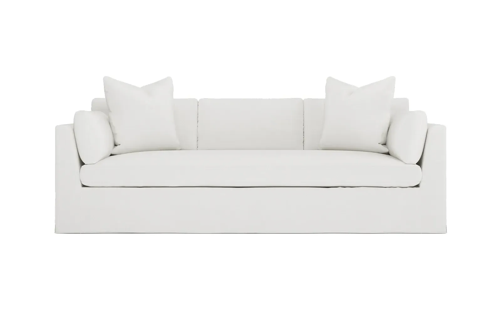 Adelle 3-Seater Slipcovered Sofa - Snow
