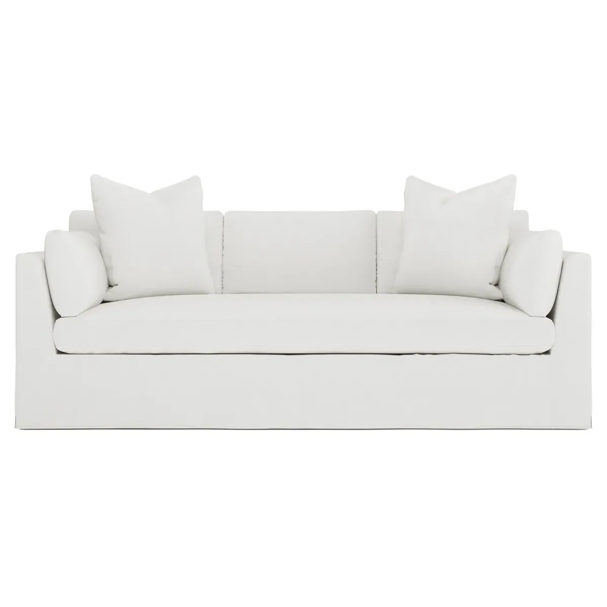 Adelle 3-Seater Slipcovered Sofa - Snow image