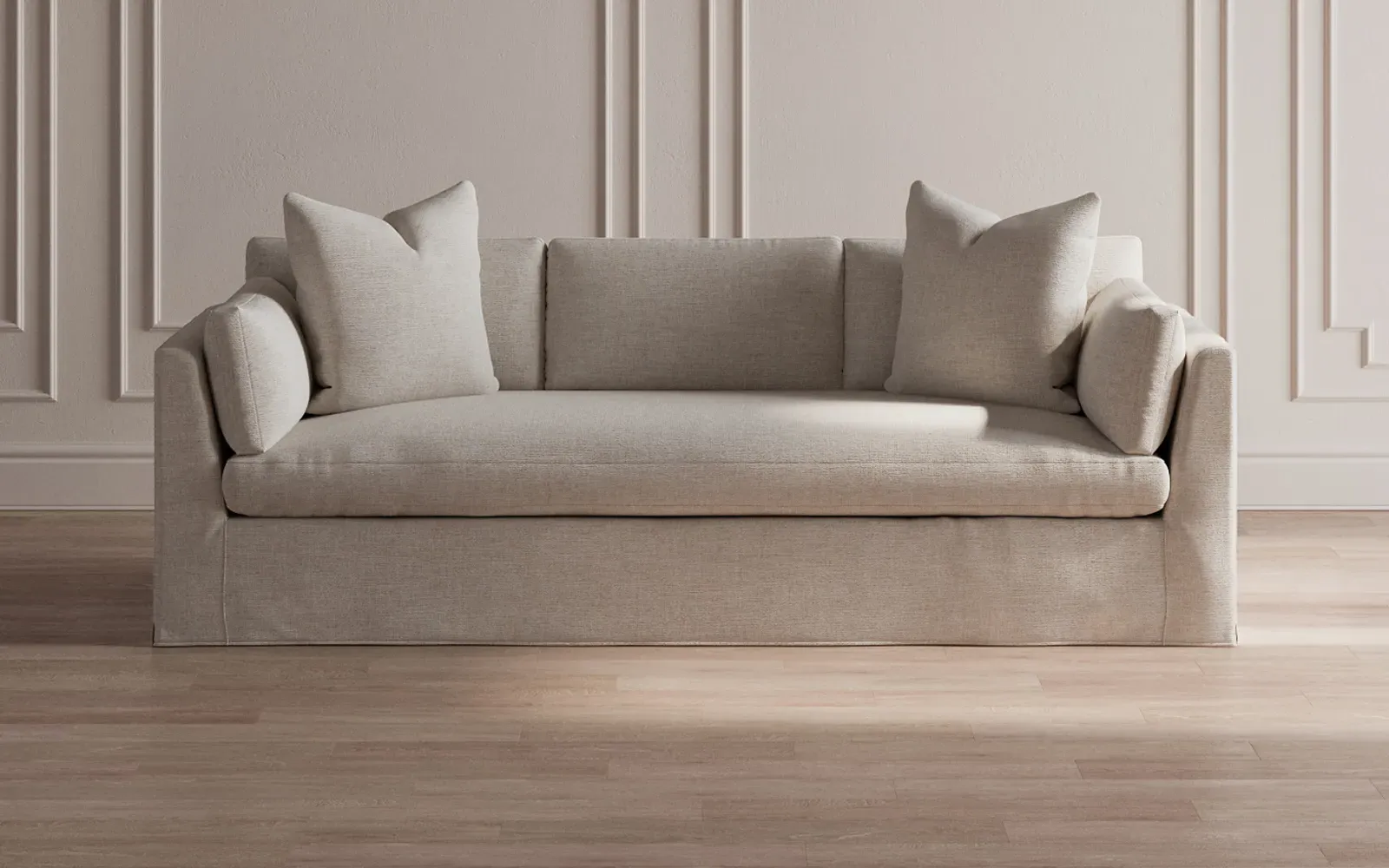 Adelle Slipcovered Sofa - Sand
