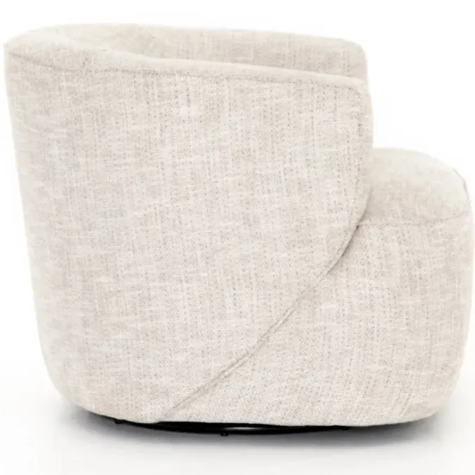 Adelyn Round Swivel Barrel Chair - Beige