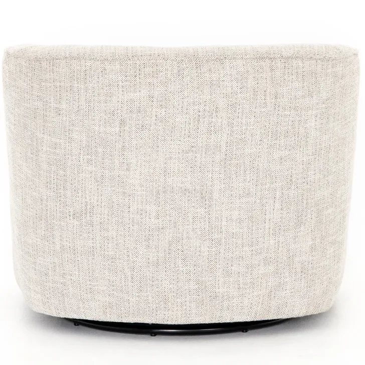 Adelyn Round Swivel Barrel Chair - Beige