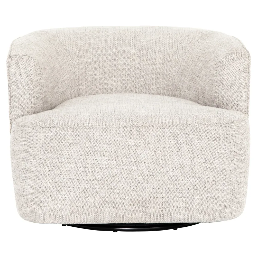 Adelyn Round Swivel Barrel Chair - Beige