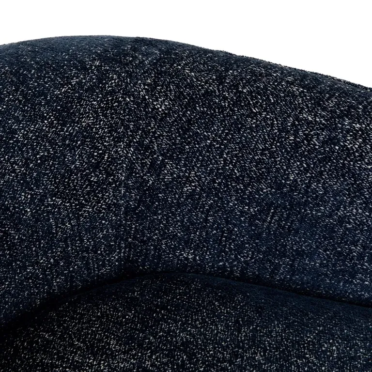 Adelyn Round Swivel Barrel Chair - Blue