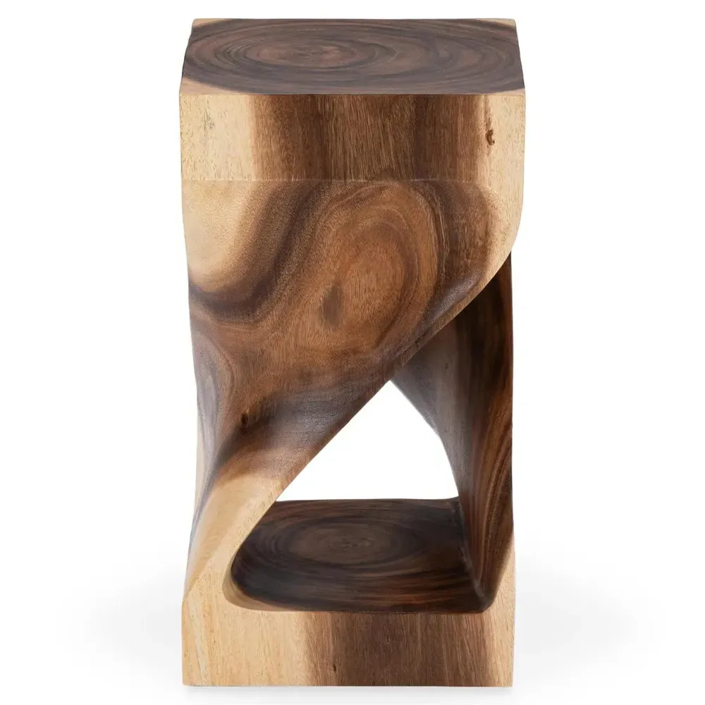 Adelyn Square Side Table - Brown, Suar Wood