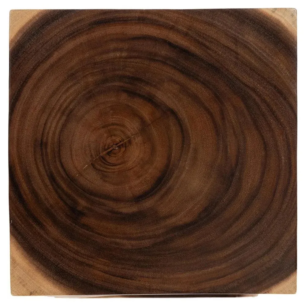 Adelyn Square Side Table - Brown, Suar Wood