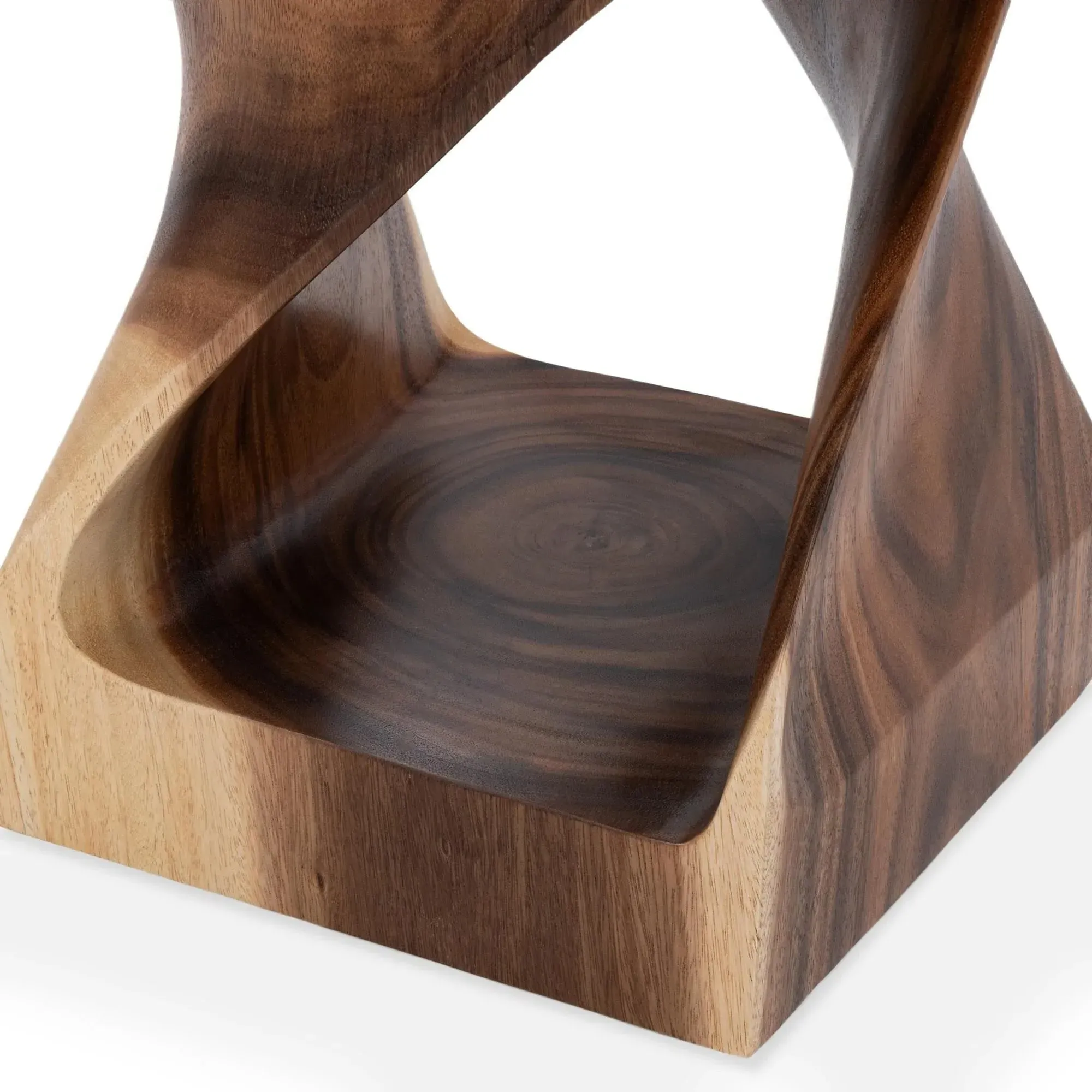 Adelyn Square Side Table - Brown, Suar Wood