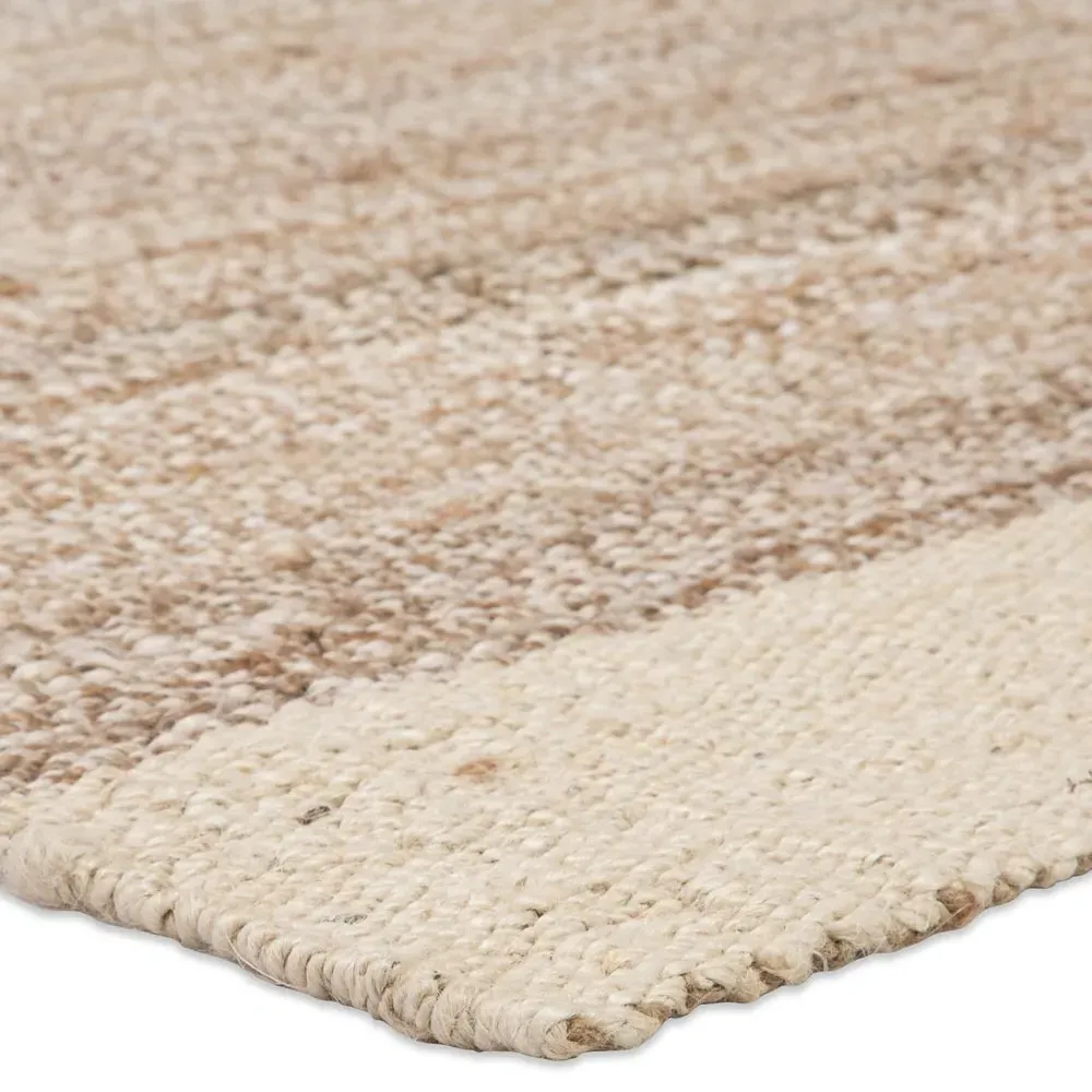 Aditi Bordered Jute Rug - White