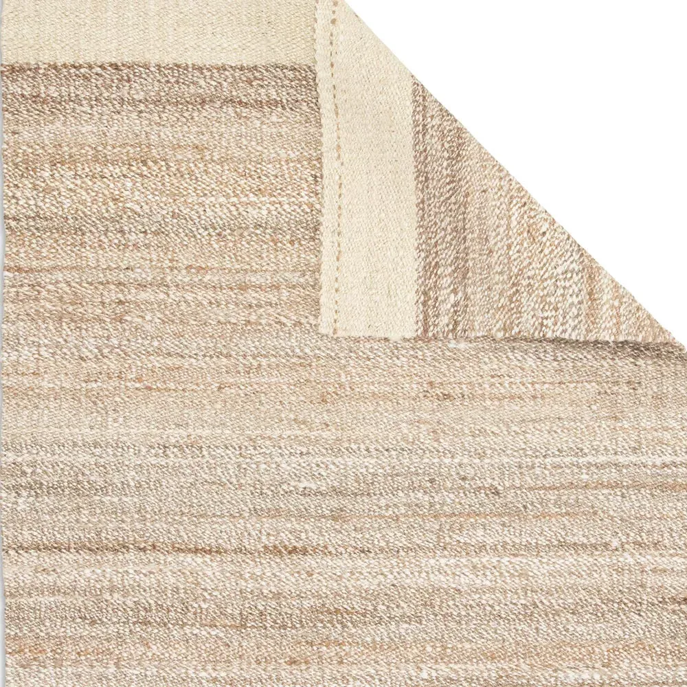 Aditi Bordered Jute Rug - White