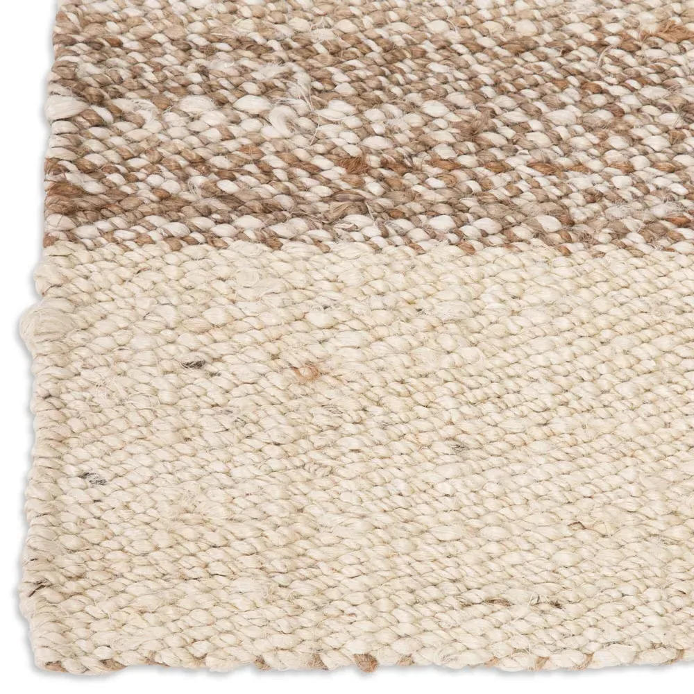 Aditi Bordered Jute Rug - White