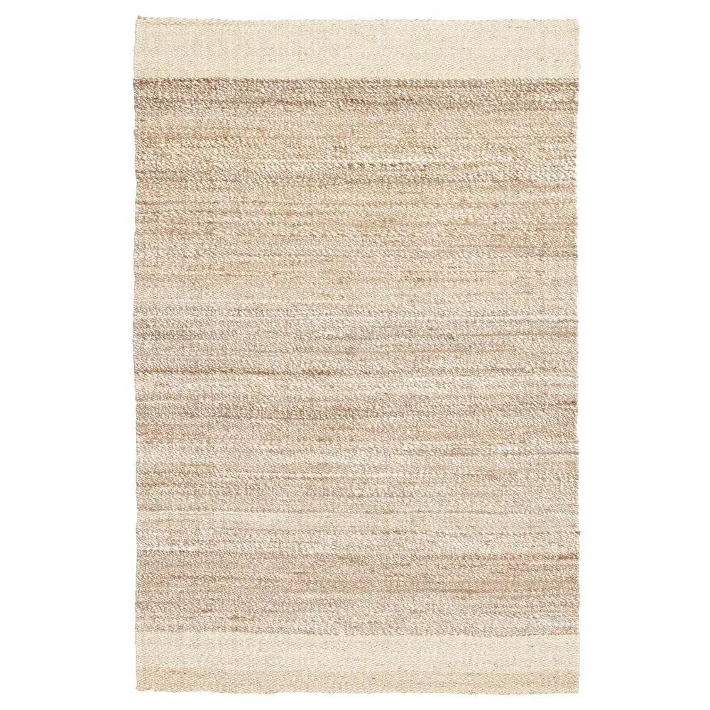 Aditi Bordered Jute Rug - White image
