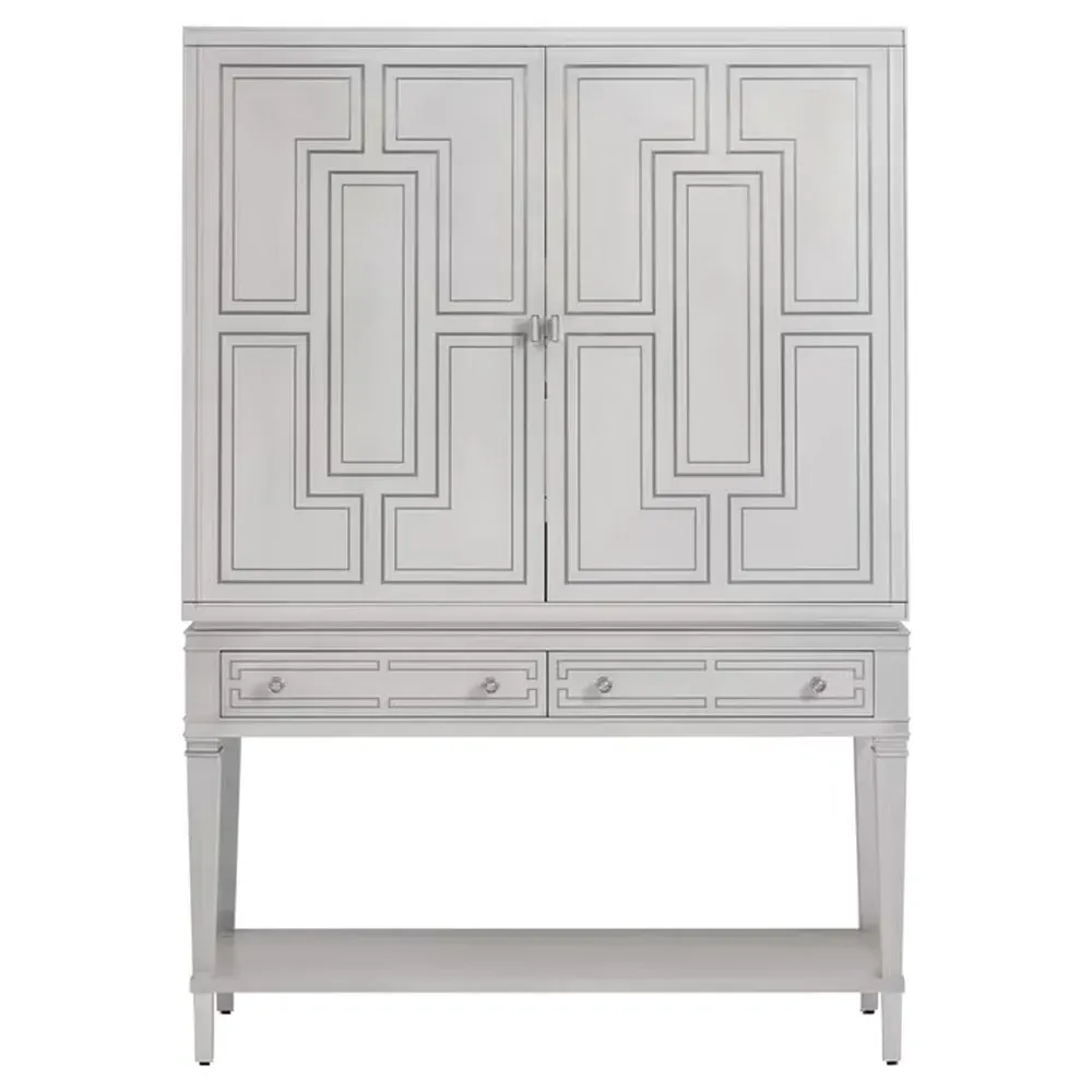 Aditya Bar Cabinet - Cream, Maple Wood