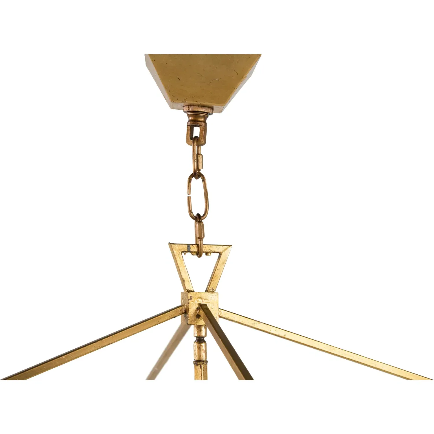 Adler Small Lantern Chandelier - Vintage Gold, Iron