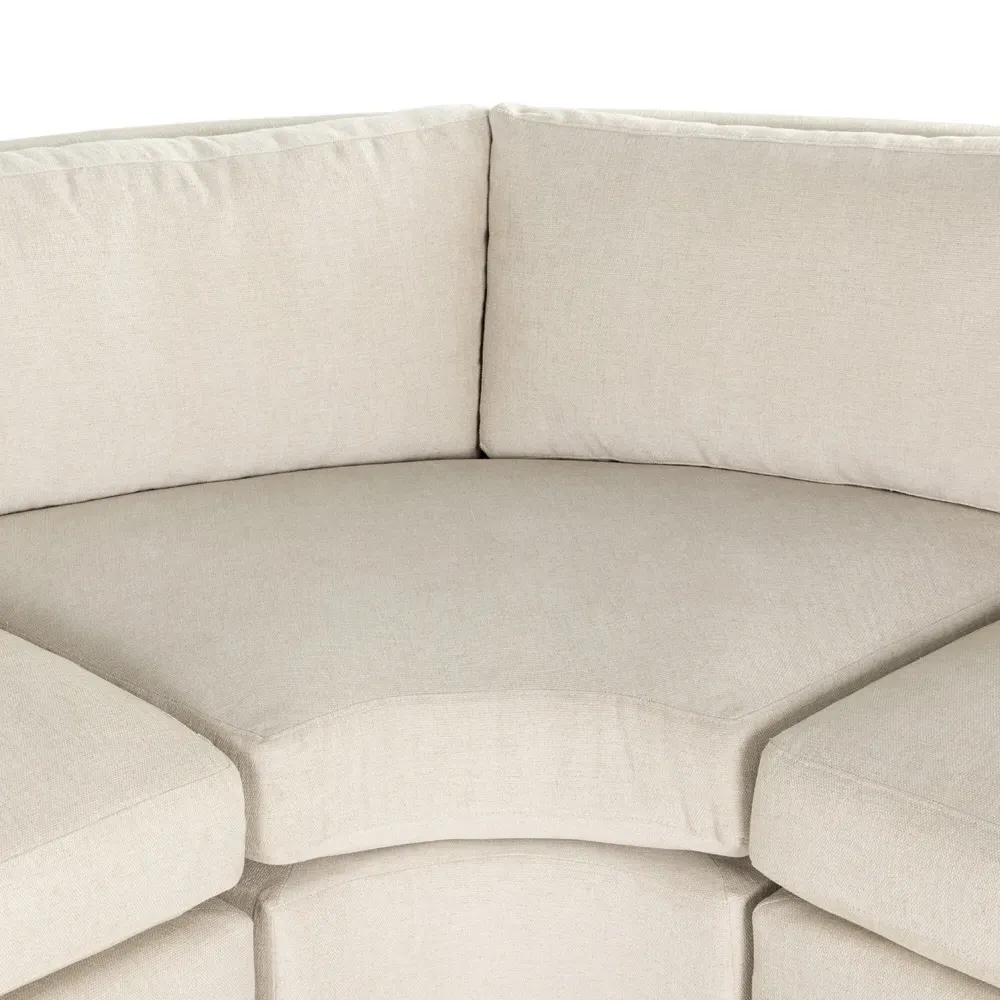Adley Right Bumper Sectional - Beige, Performance Fabric