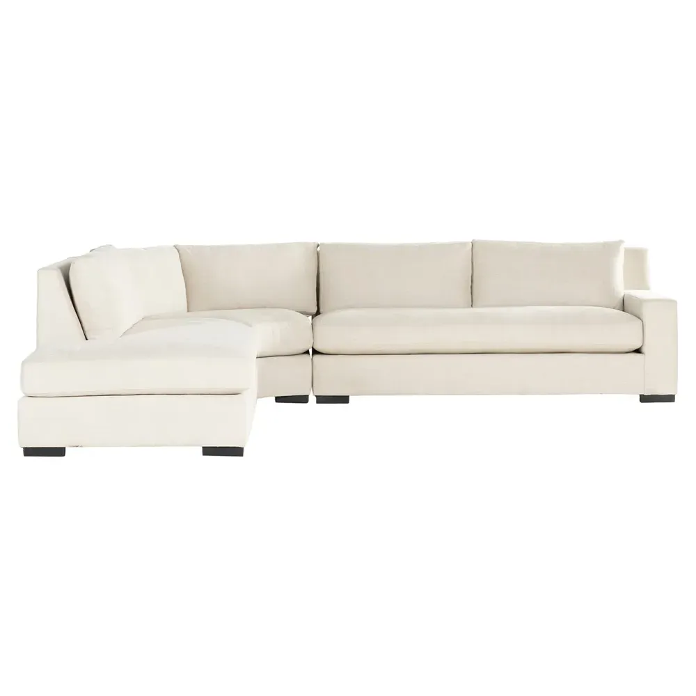 Adley Right Bumper Sectional - Beige, Performance Fabric image