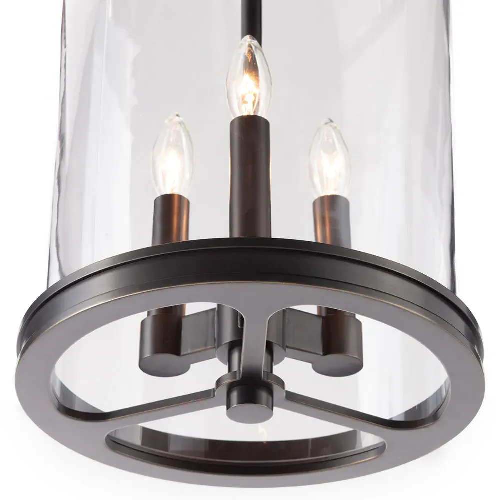 Adria Lantern Pendant - Oil Rubbed Bronze, Steel