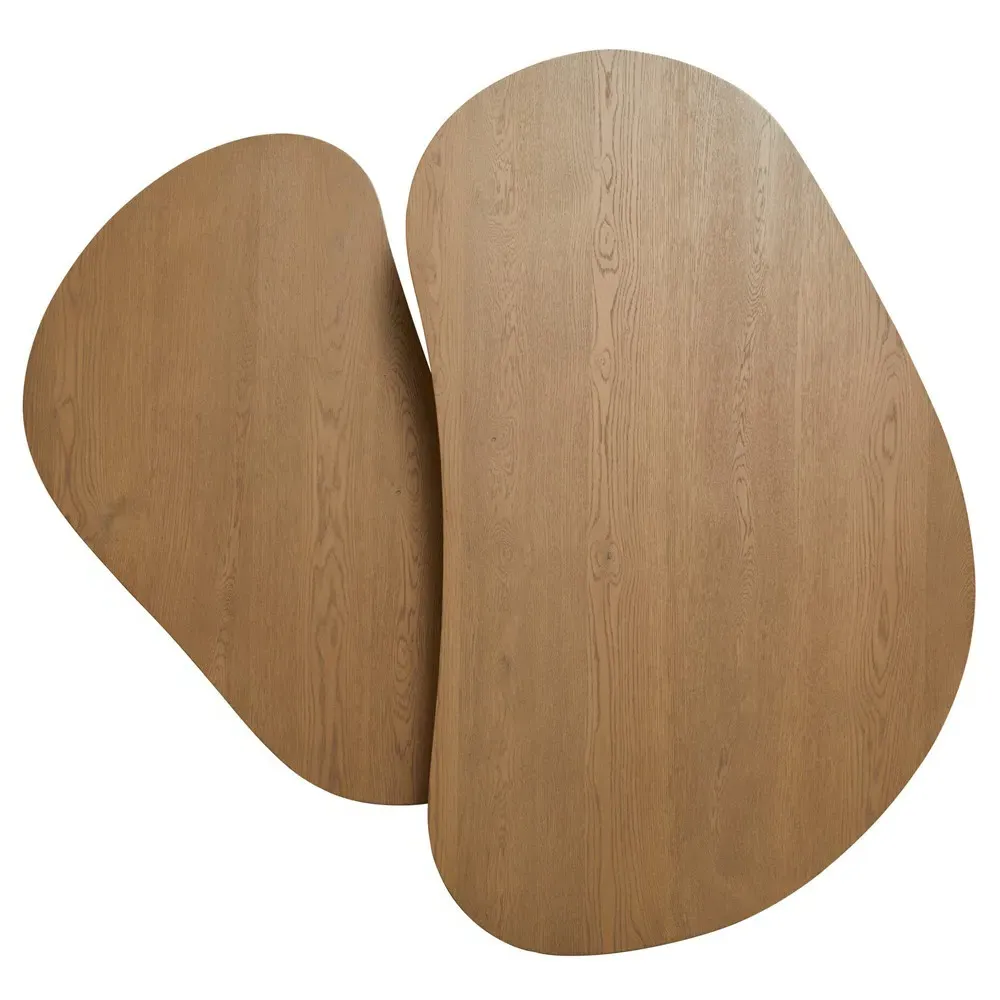 Adrian Nesting Coffee Tables - Brown, Oak