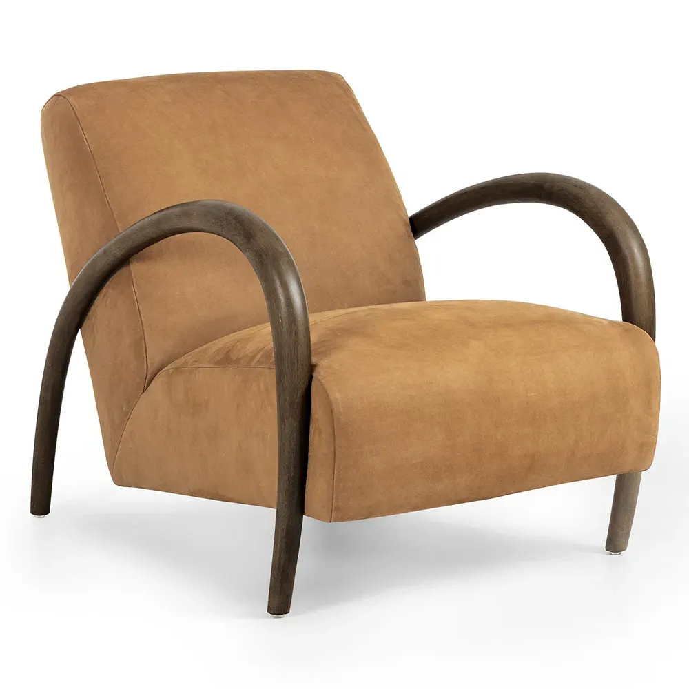 Adriel Arm Chair - Camel, Leather