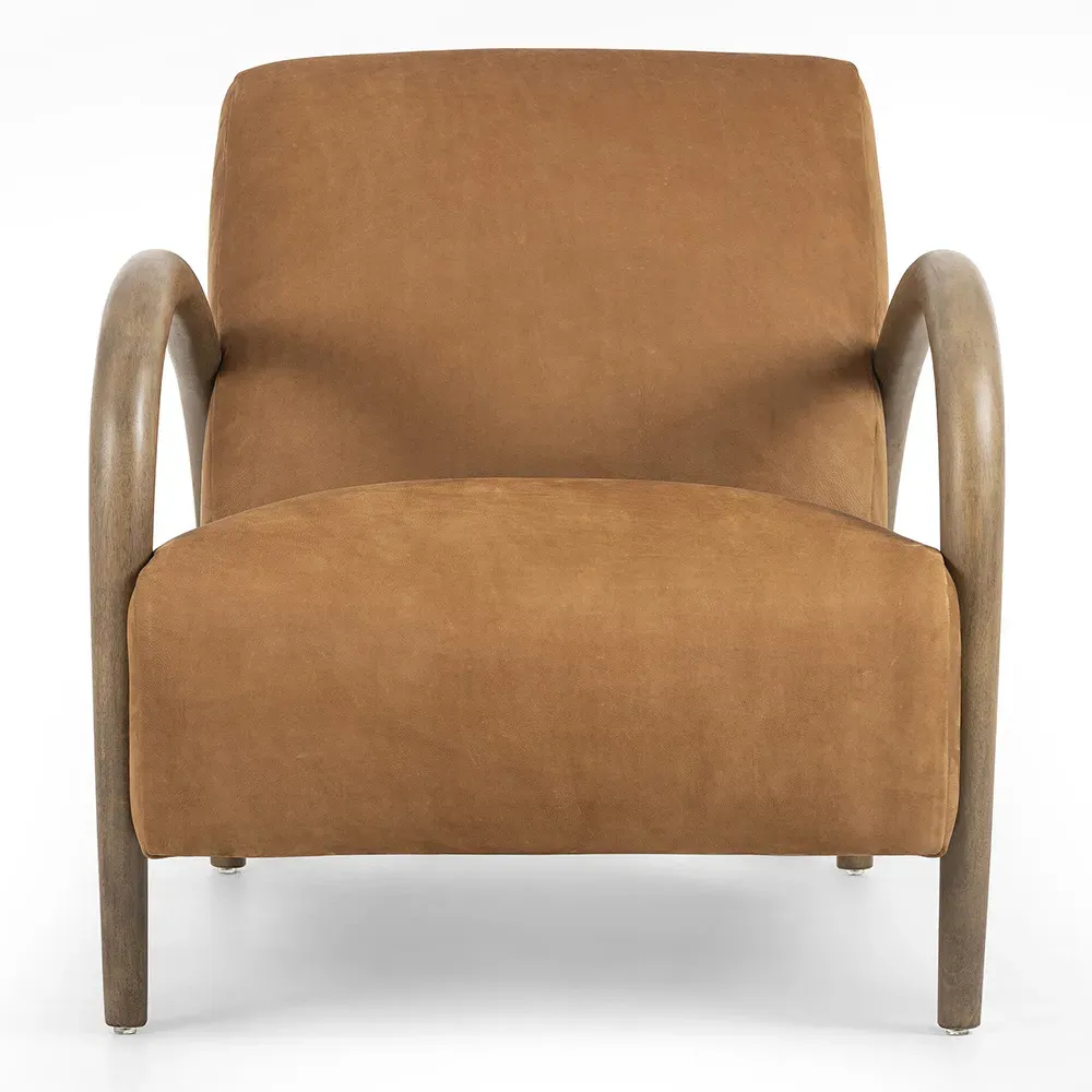Adriel Arm Chair - Camel, Leather
