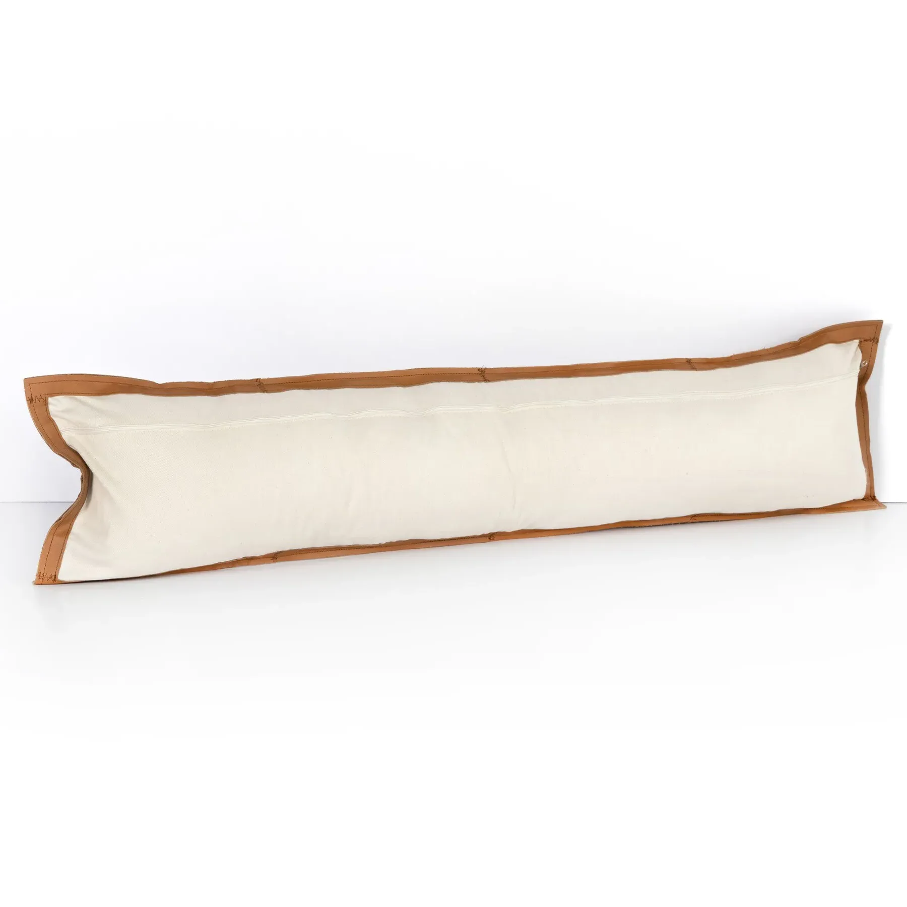Adriel Lumbar Pillow - Brown, Leather