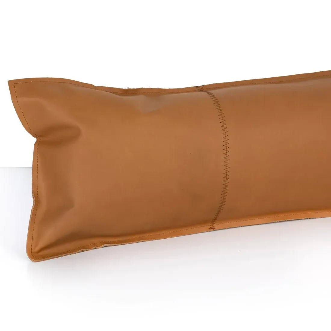 Adriel Lumbar Pillow - Brown, Leather